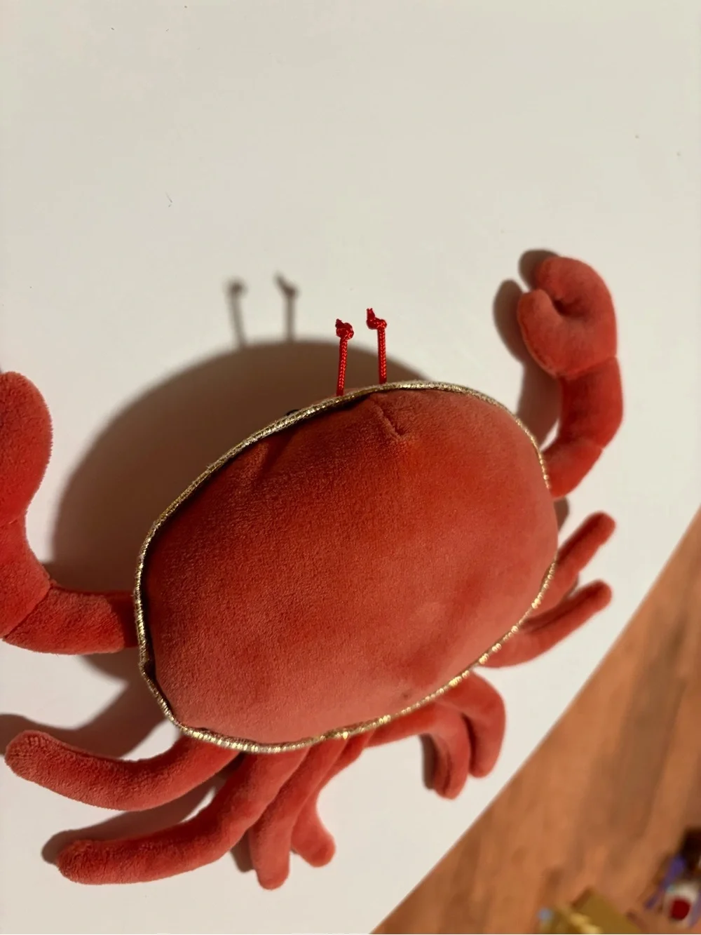 Bukowski orange striped crab plush